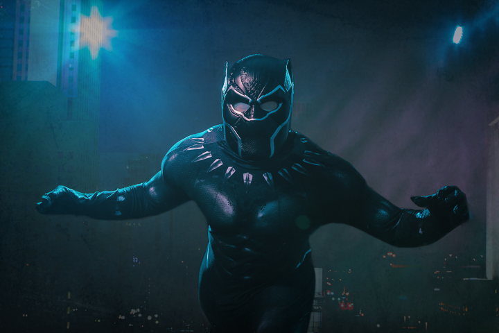 Nate as Black Panther