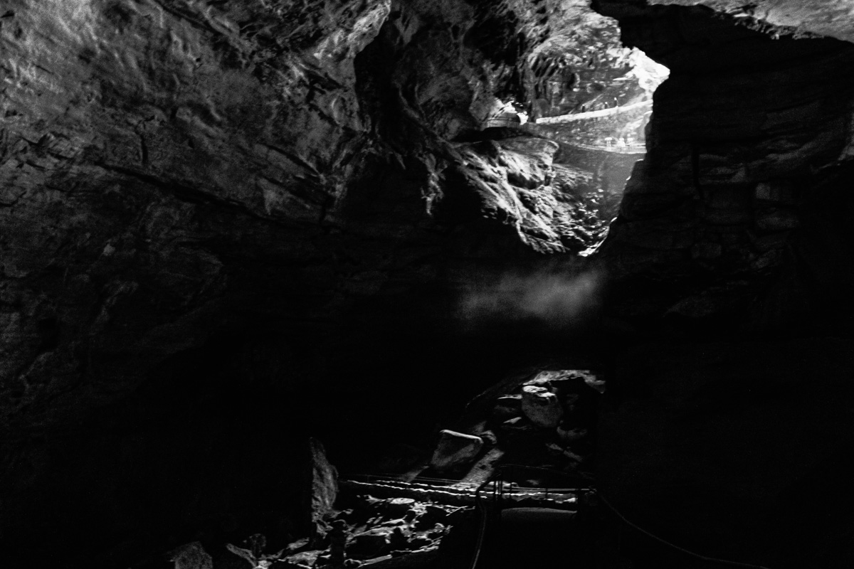Allegory of the Cave - Mouth of Carlsbad Cavern as seen from within