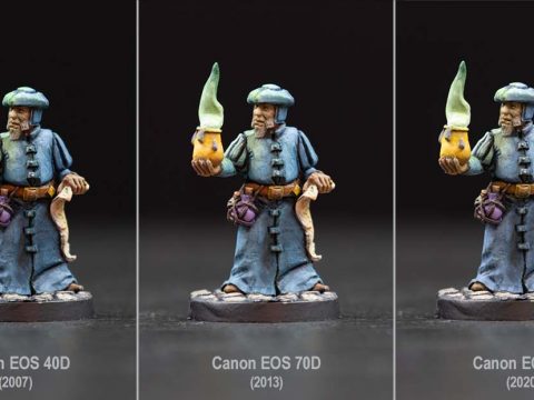 Wizard in the Lens - Comparison of three photos from different cameras