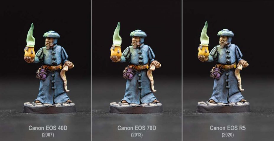 Wizard in the Lens - Comparison of three photos from different cameras