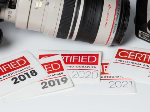 Certified Professional Photographer Stickers