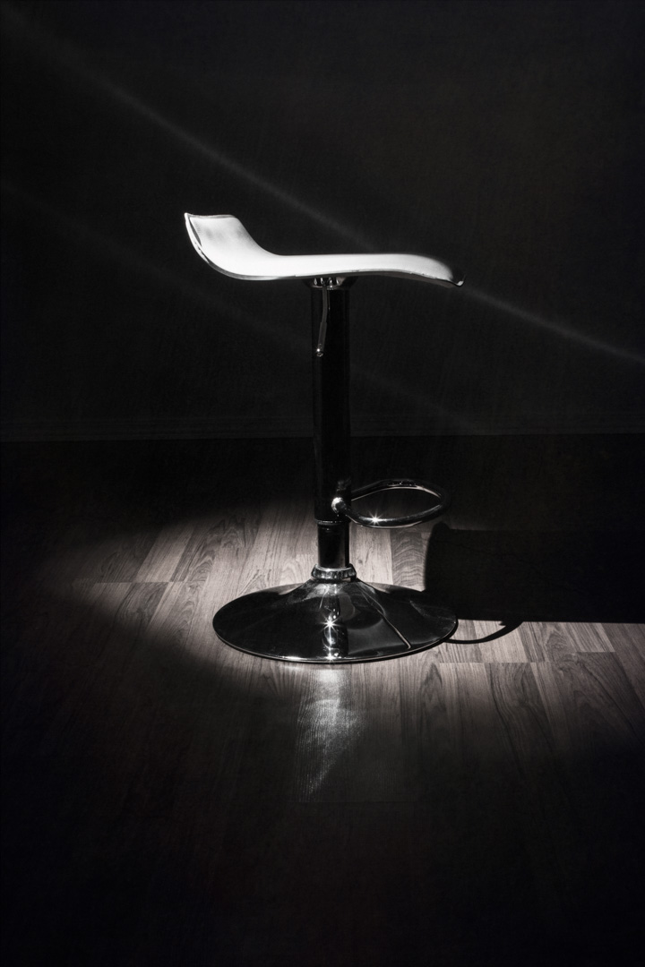 Post Shoot Buzz - white stool